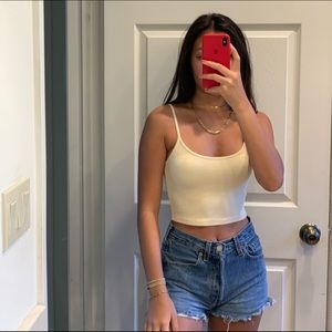 light yellow skylar tank